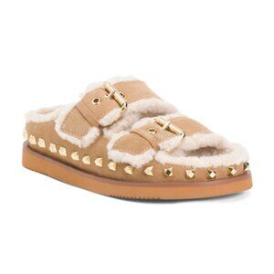 ASH Suede Uma Cozy Slide Sandals